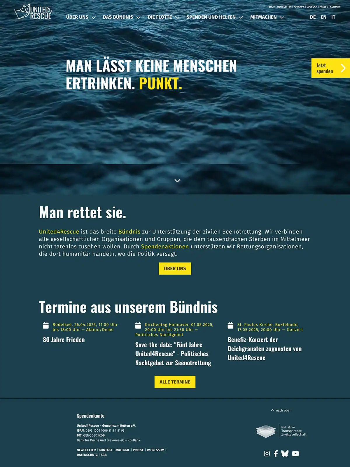 United4 Rescue Home Page